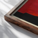 Ohne Titel II 1943 Karl Wiener close up dark wood mockup