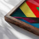 Ohne Titel II around 1928 Karl Wiener close up dark wood mockup