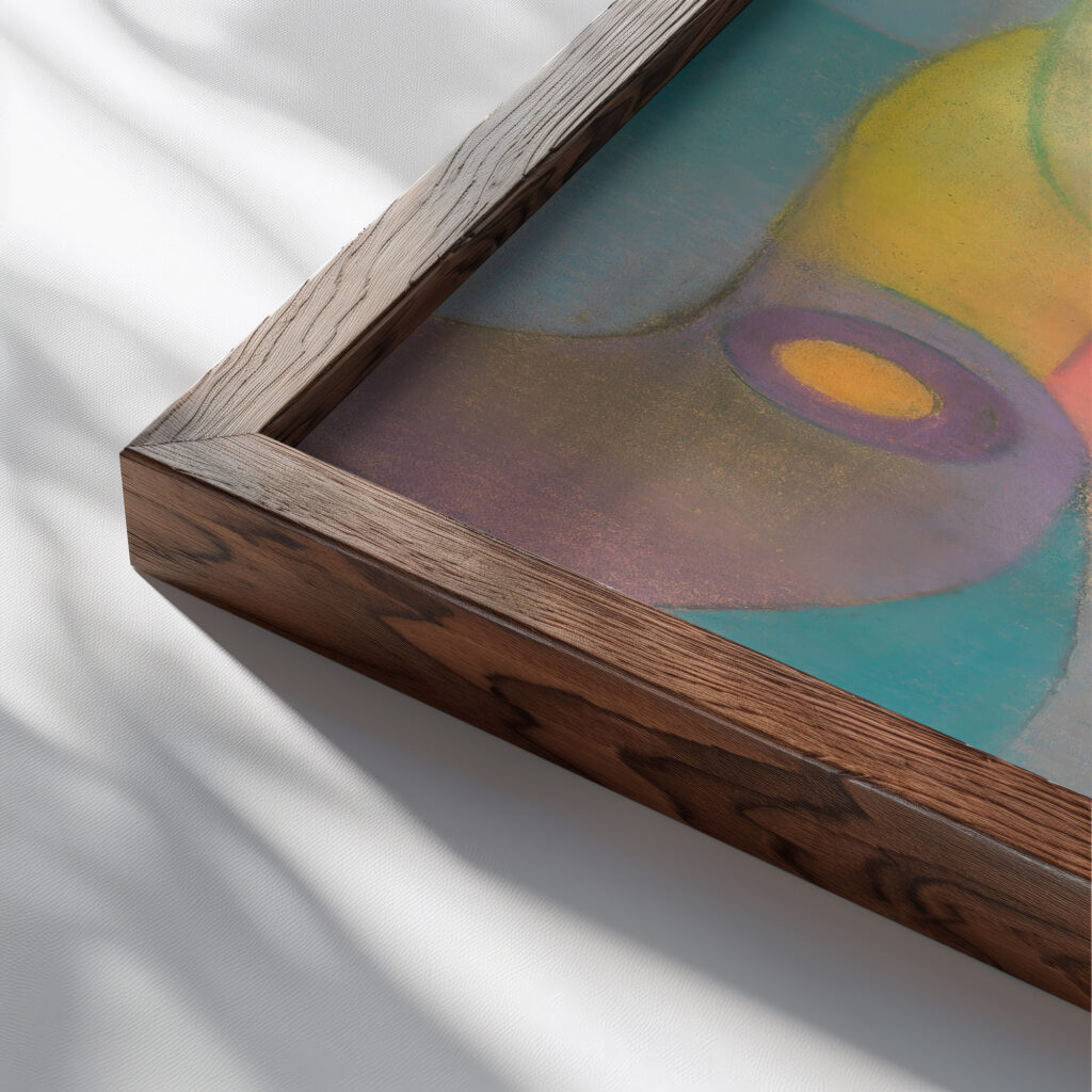 Ohne Titel II around 1940 Karl Wiener 1 close up dark wood mockup