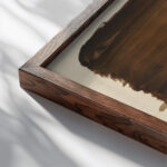 Ohne Titel III around 1932 Karl Wiener close up dark wood mockup