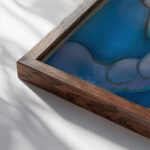 Ohne Titel III around 1940 Karl Wiener close up dark wood mockup