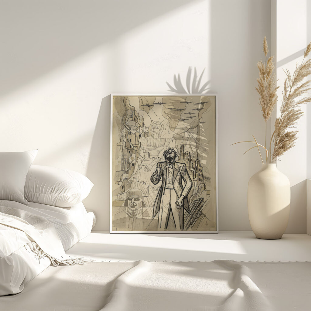 Ohne Titel Kriegsgroteske around 1941 Karl Wiener 4 mockup