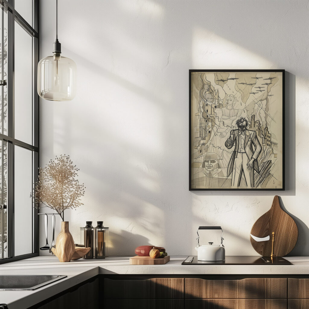 Ohne Titel Kriegsgroteske around 1941 Karl Wiener 6 mockup