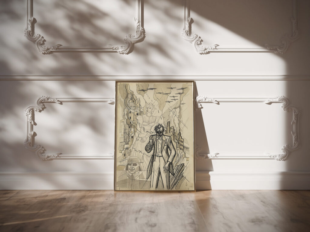 Ohne Titel Kriegsgroteske around 1941 Karl Wiener video mockup