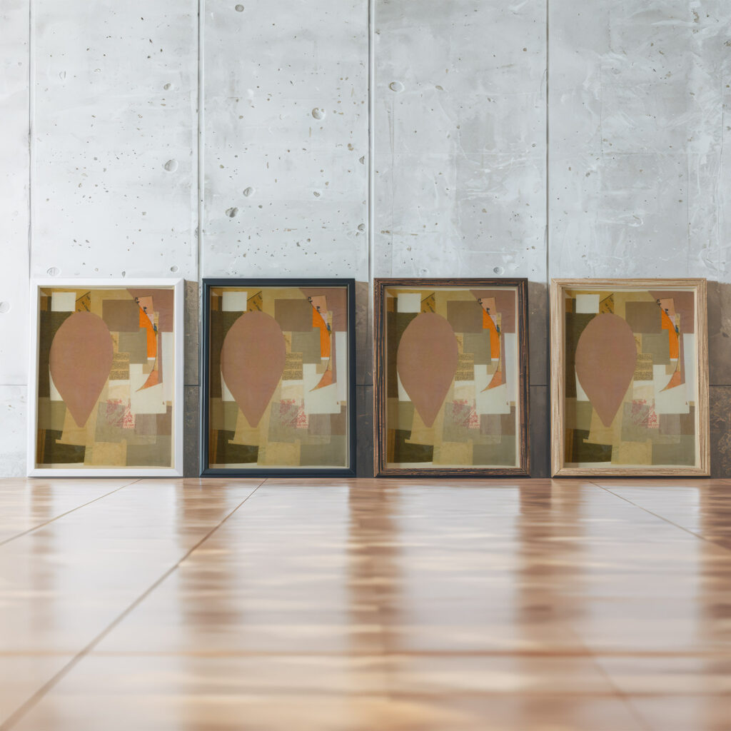 Ohne Titel Pino Antoni 1933 34 Kurt Schwitters framed posters mockup