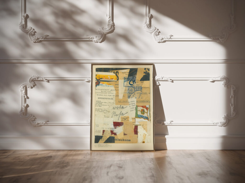 Ohne Titel Rote Rose 1933 34 Kurt Schwitters video mockup