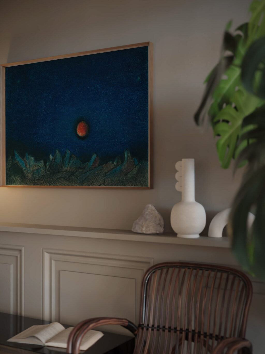 Ohne Titel Roter Mond uber Trummerlandschaft 1942 Karl Wiener video mockup Ohne Titel Roter Mond uber Trummerlandschaft 1942 Karl Wiener video mockup