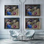 Ohne Titel Schmerz 1941 Karl Wiener framed posters mockup