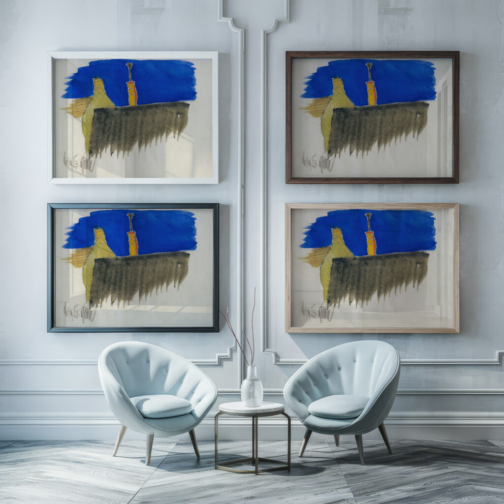 Ohne Titel Skizzen 10 Blatter II 1923 Karl Wiener framed posters mockup