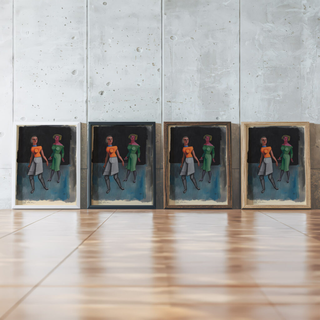 Ohne Titel V around 1932 Karl Wiener framed posters mockup