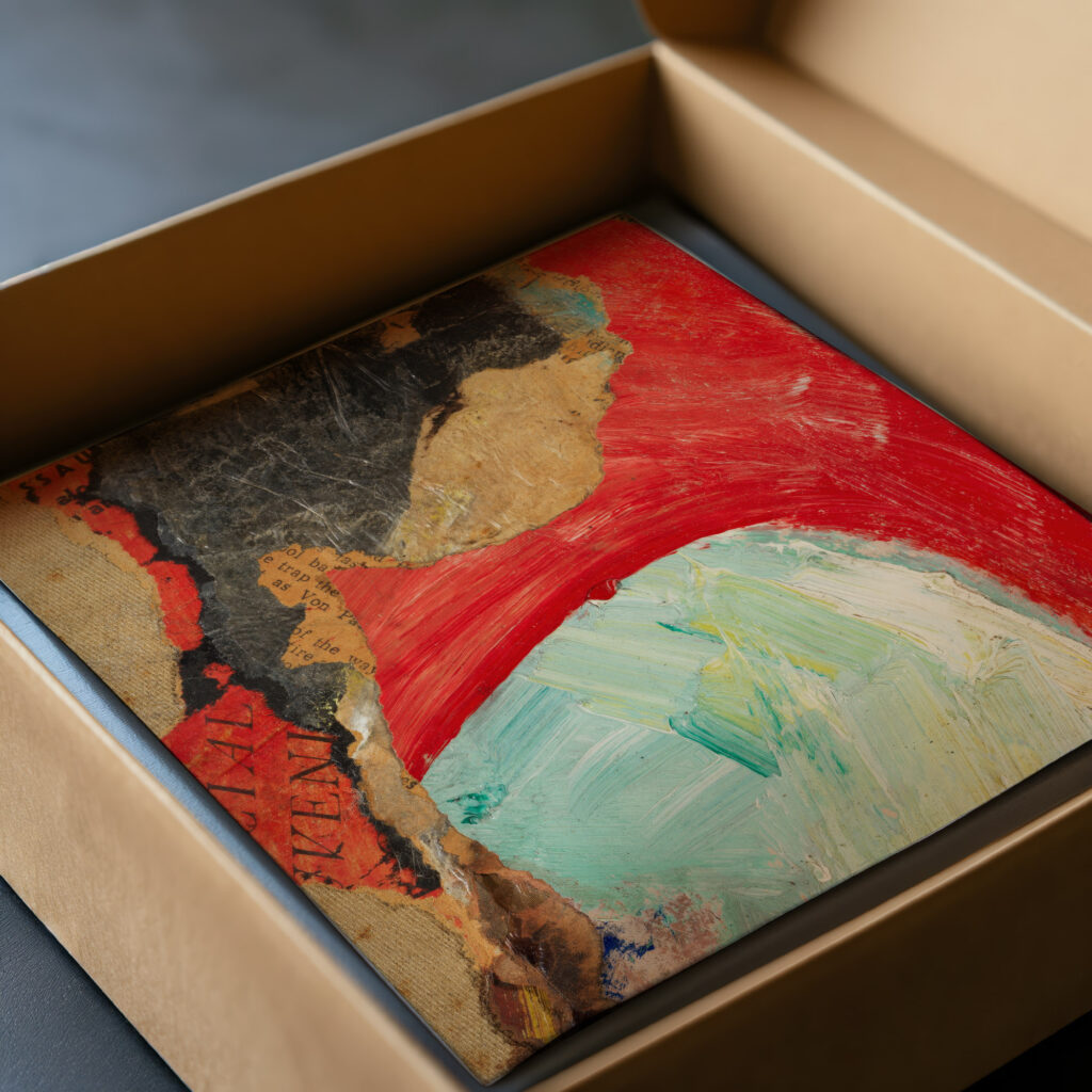 Ohne Titel VENI. Merzzeichnung 1944 Kurt Schwitters video mockup