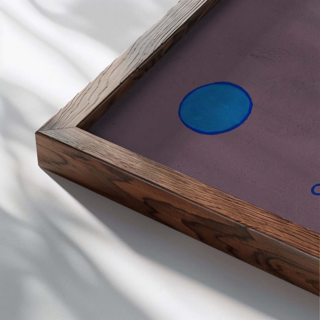 Ohne Titel VI 1942 Karl Wiener close up dark wood mockup