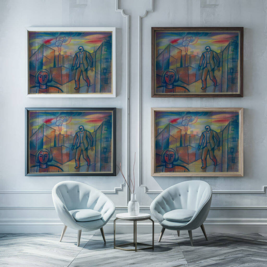 Ohne Titel VI around 1940 Karl Wiener 1 framed posters mockup