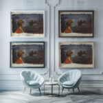 Ohne Titel around 1931 Karl Wiener framed posters mockup