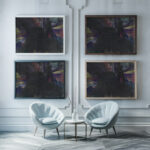 Ohne Titel aus ‘Die 150 Blatter XXII 1940 Karl Wiener framed posters mockup