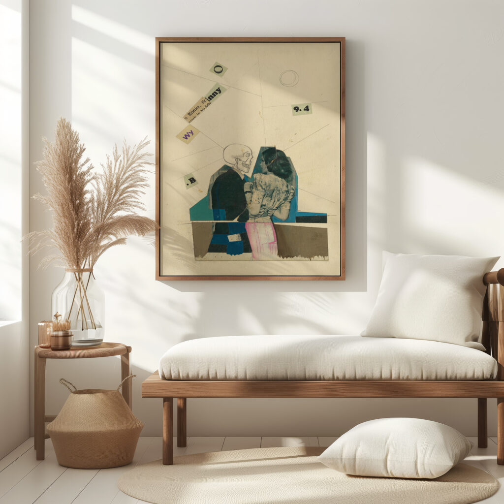 Ohne Titel junge Frau und Tod around 1941 Karl Wiener 5 mockup