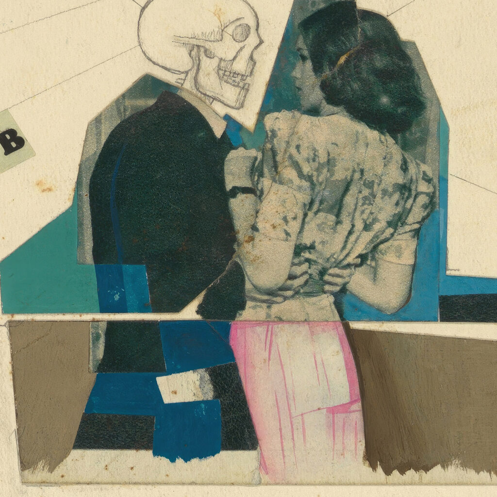 Ohne Titel junge Frau und Tod around 1941 Karl Wiener 8 mockup