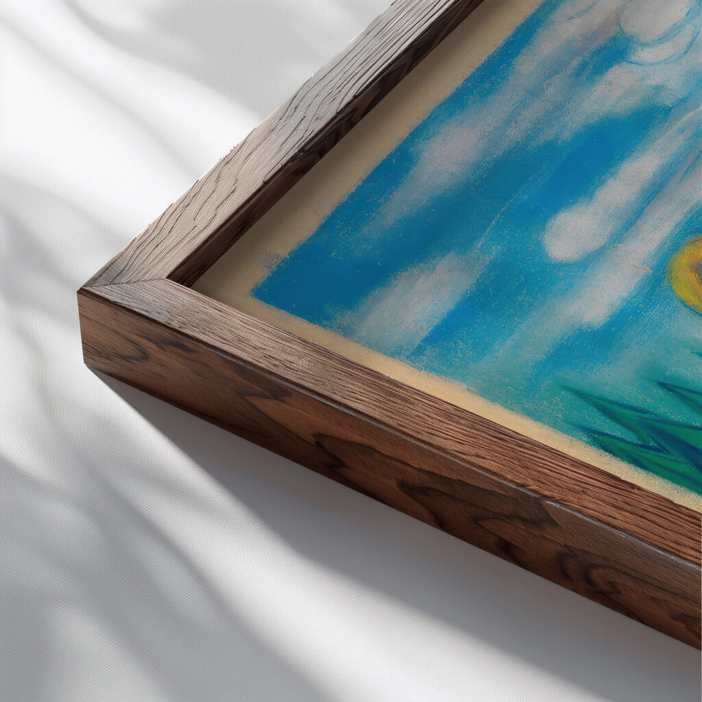 Ohne V around 1940 Karl Wiener close up dark wood mockup