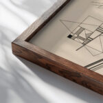 Ohne titel 1925 Wassily Kandinsky close up dark wood mockup