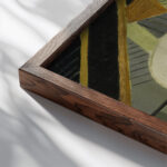 Oiseaux no. 4 1916 Angel Zarraga close up dark wood mockup