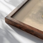 Old Age 1936–1937 Mikulas Galanda close up dark wood mockup