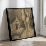 Old Woman Sitting in front of a Cottage 1940–1944 Jan Novak 4 mockup