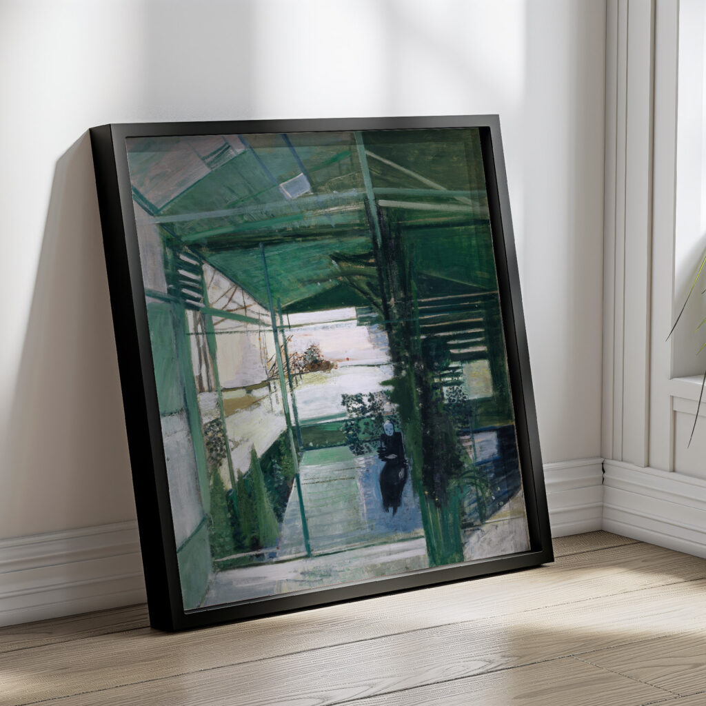 Old Woman in Greenhouse 1936 Walter Kurt Wiemken 4 mockup