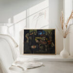 Old man looking into a room 1944 Jankel Adler 4 mockup