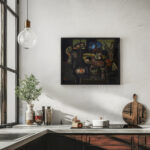 Old man looking into a room 1944 Jankel Adler 6 mockup