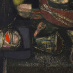 Old man looking into a room 1944 Jankel Adler 8 mockup