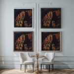 Olevano 1924 Alexander Kanoldt framed posters mockup