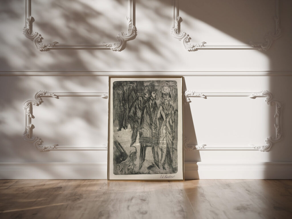 On the Street c. 1914 Ernst Ludwig Kirchner video mockup