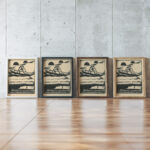 On the river 1924 Mikulas Galanda framed posters mockup
