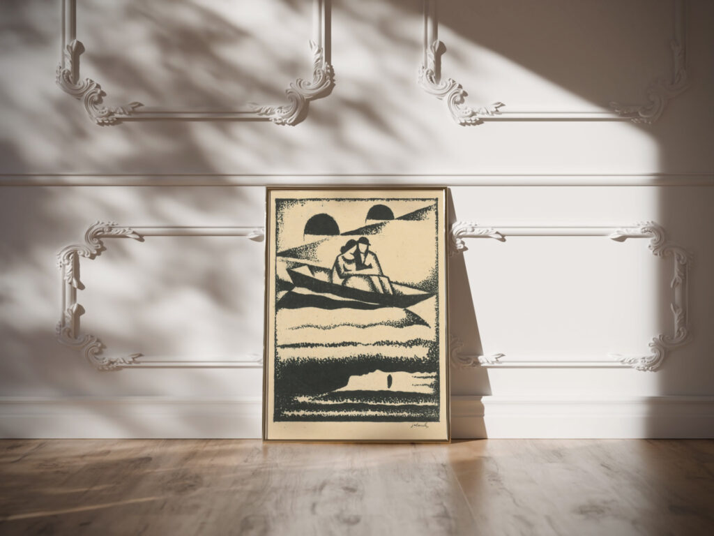 On the river 1924 Mikulas Galanda video mockup