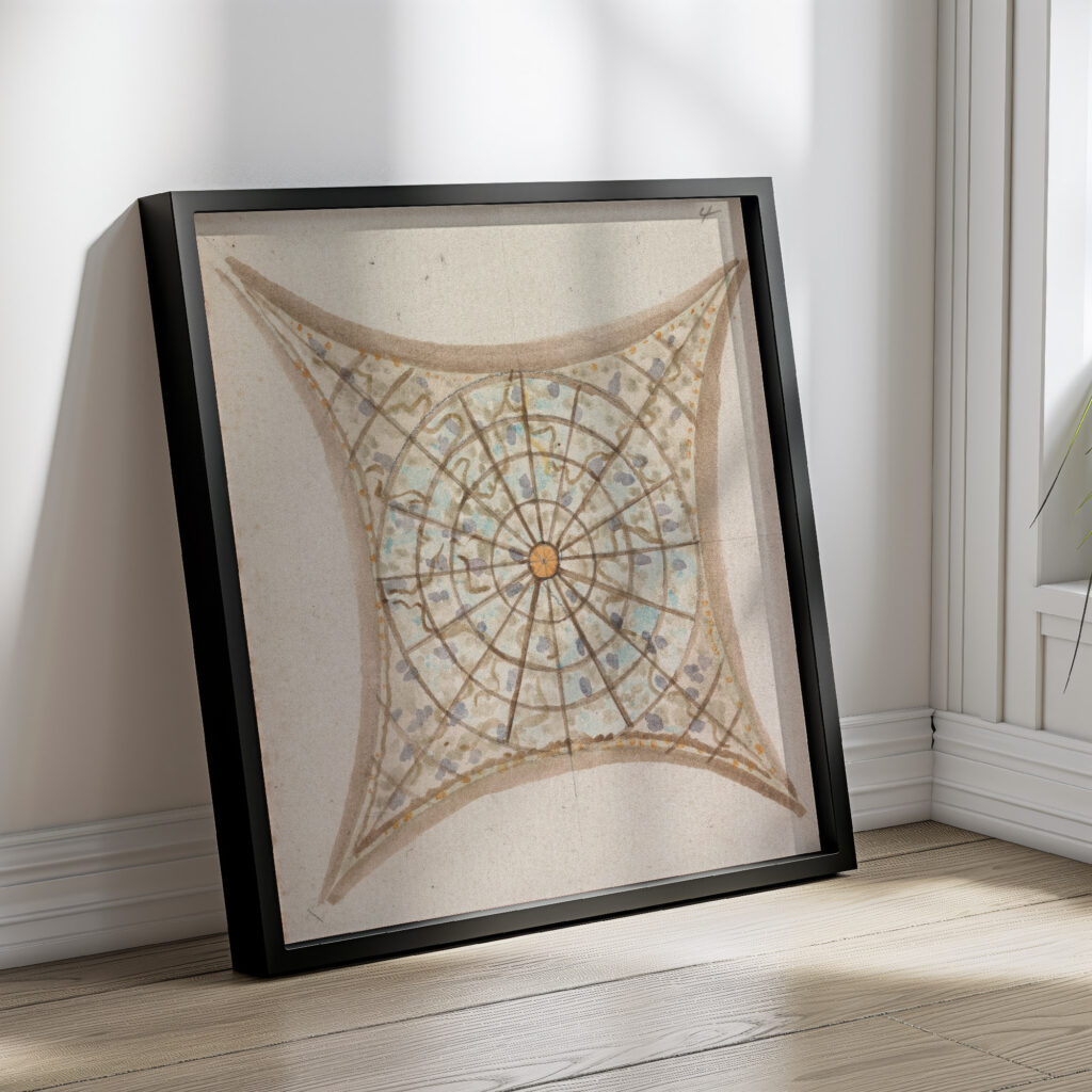 One of Four Sketches of Ceilings in the Vatican Gallery 1777 to 1778 Henry Swinburne 2 4 mockup