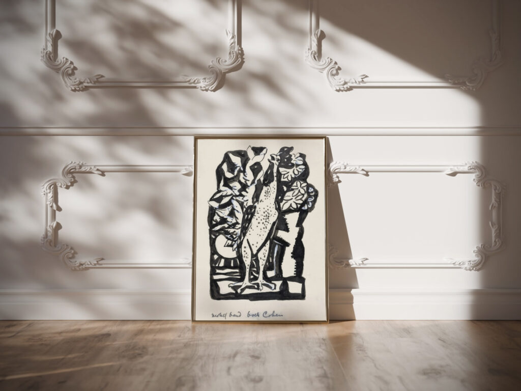 Ontwerp boekillustratie voor Alexander Cohens Van Anarchie tot Monarchie Haan 1891 Leo Gestel video mockup