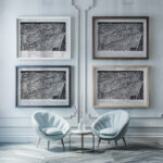 Ontwerp boekillustratie voor Alexander Cohens Van Anarchist tot Monarchist Rode Vlaggen 1891 Leo Gestel framed posters mockup