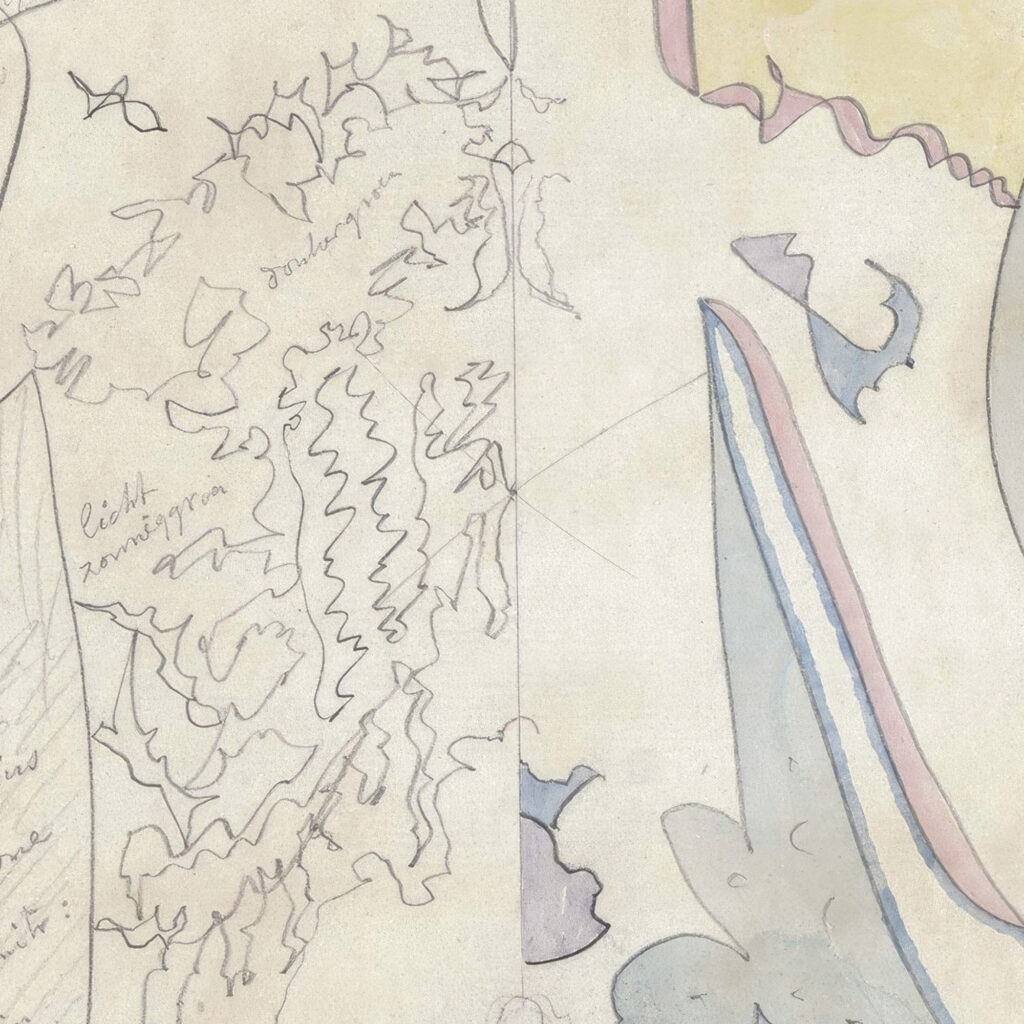 Ontwerp voor aardewerkdecoratie van schotel Wandeling en Eenvoud 1917 12 13 Theo Colenbrander 8 mockup