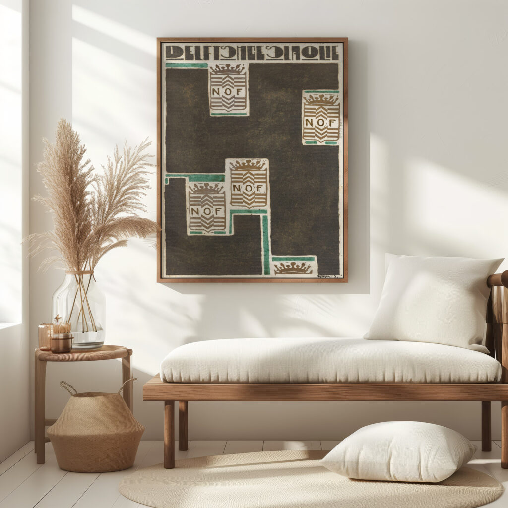 Ontwerp voor affiche voor Delftsche Slaolie 1906 Reijer Stolk 5 mockup