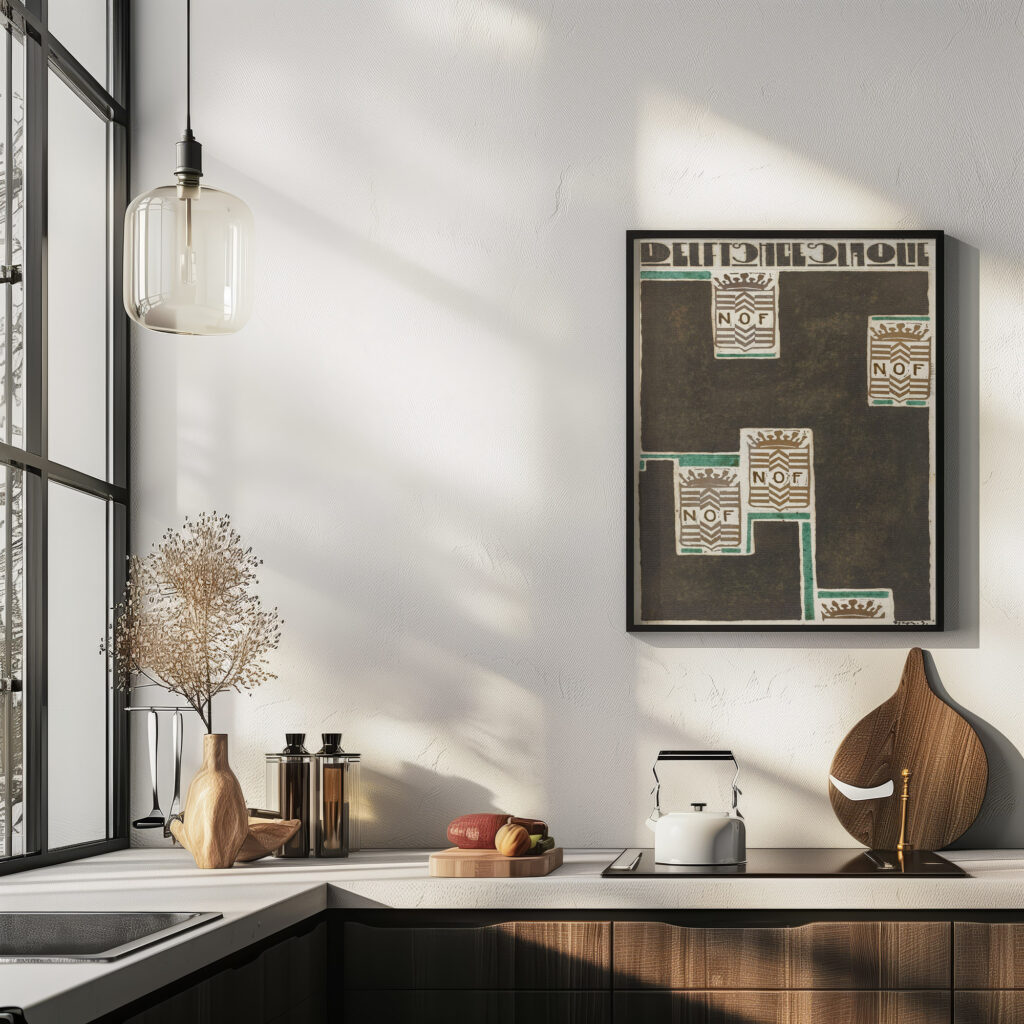 Ontwerp voor affiche voor Delftsche Slaolie 1906 Reijer Stolk 6 mockup