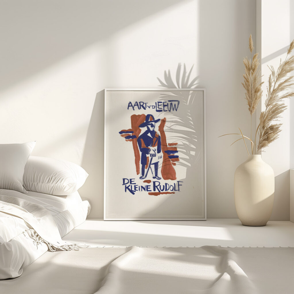 Ontwerp voor boekband van De Kleine Rudolf door Aart van der Leeuw 1891 Leo Gestel 1 4 mockup