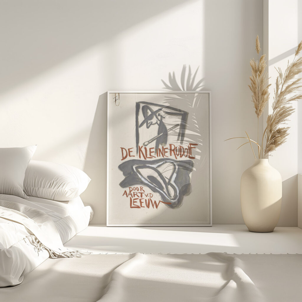 Ontwerp voor boekband van De Kleine Rudolf door Aart van der Leeuw 1891 Leo Gestel 4 mockup