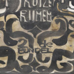 Ontwerp voor boekband voor Charivaris Ruize Rijmen 2de Bundel 1874 Carel Adolph Lion Cachet 8 mockup