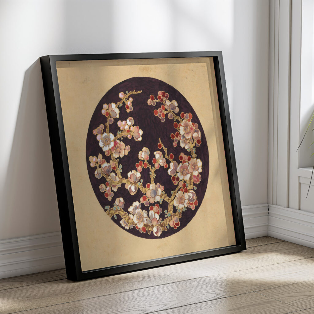 Ontwerp voor de beschildering van een bord 1875 Unknown 4 mockup