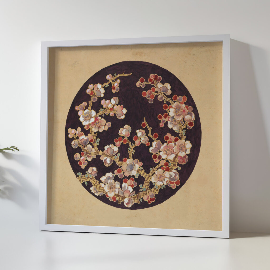 Ontwerp voor de beschildering van een bord 1875 Unknown 5 mockup