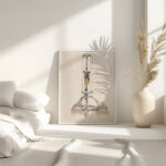 Ontwerp voor een bascule lamp 1874 Carel Adolph Lion Cachet 4 mockup