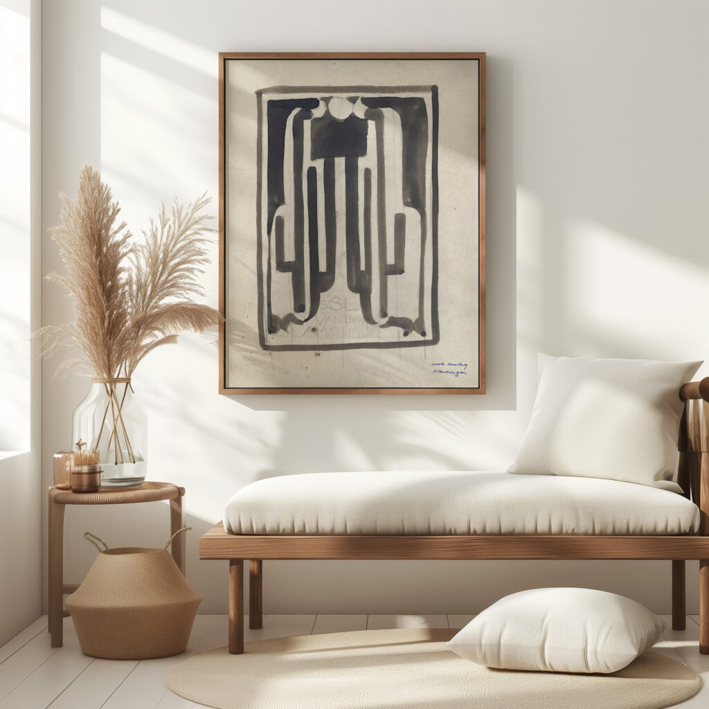 Ontwerp voor een boek uitgegeven door S.L. van Looy te Amsterdam 1874 Carel Adolph Lion Cachet 5 mockup