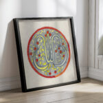 Ontwerp voor een bord met WB 1874 1945 Carel Adolph Lion Cachet 4 mockup