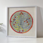 Ontwerp voor een bord met WB 1874 1945 Carel Adolph Lion Cachet 5 mockup