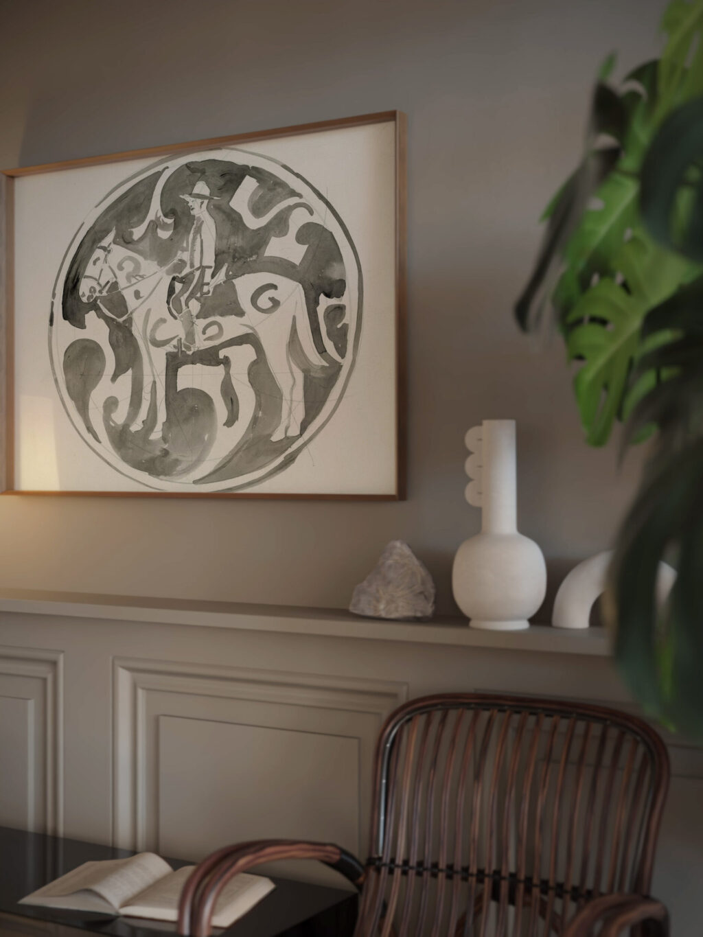 Ontwerp voor een bord met een Canadese mountie 1874 Carel Adolph Lion Cachet video mockup